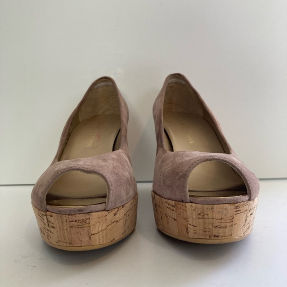 Stuart Weitzman ‘Anna’ Peep Toe Wedge - Picture 7 of 13